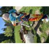 Softshellové nohavice WAMU s fleecom MOUNTAIN BIKE - svetlá