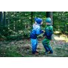 Softshellová bunda WAMU s fleecom MOZAIKA - modrá