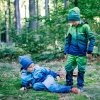 Softshellové nohavice WAMU s fleecom MOZAIKA - modrá