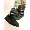 Zimné BLIKAJÚCE topánky s kožuškom BATMAN black D.D.Step