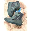 Zimné barefoot topánky s kožuškom OLY winter dark grey D.D.Step