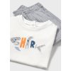 Set - tričko s potlačou a pruhované kraťasy Mayoral - 2501253036