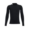 Tričko Under Armour UA HG Armour Mock LS-BLK