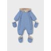 Overal zimný zateplený kožušinkou a  rukavice, papučky Mayoral - 1502615054