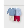 Pletený set - 2 ks tričko a 2 ks kraťasy Mayoral - 2601628062