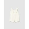 Kraťasový overal s jemným čipkovým zdobením Mayoral - 2601827026