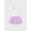 Set - tričko s 3D kvetmi a tylová sukňa Mayoral - 2603946081