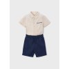 Ľanový set - košeľa a kraťsy Mayoral - 2603217017