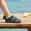Protetika - barefoot  polootvorené topánky RIK navy
