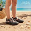 Protetika - barefoot polootvorené topánky TAFI black uni