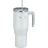 Thermos Refreshing - termohrnček s madlom a slamkou - matná biela
