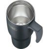 Thermos Refreshing - termohrnček s madlom a slamkou - matná čierna
