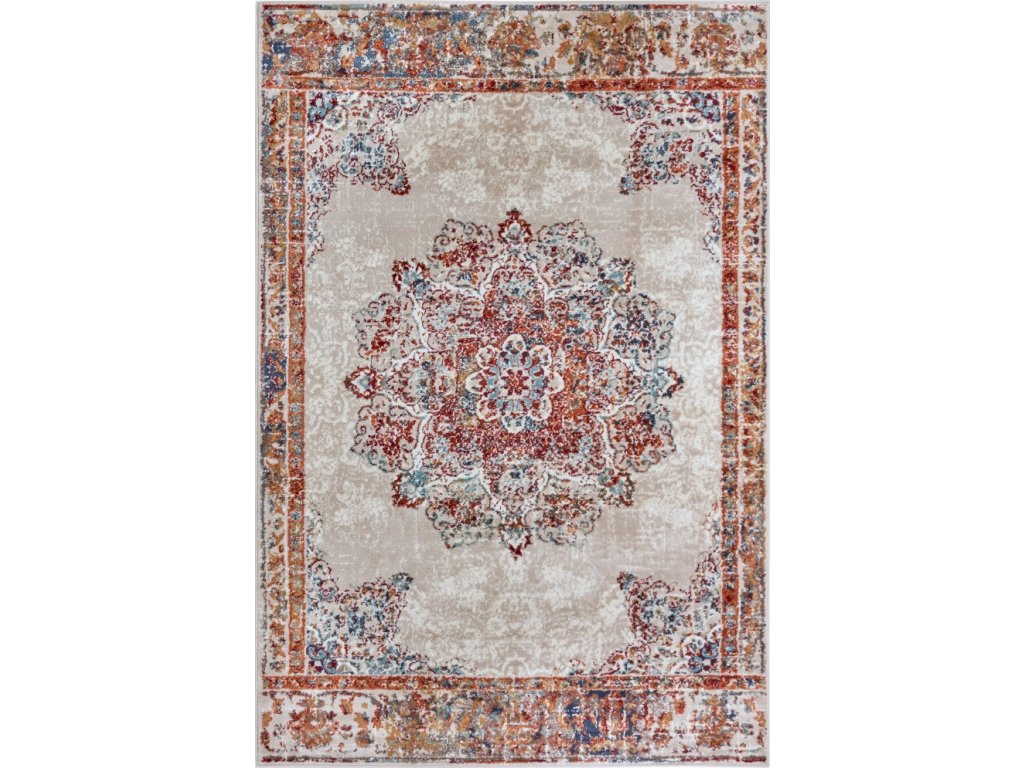 Kusový koberec Luxor 105639 Maderno Cream Multicolor (Rozměry koberců 57x90)