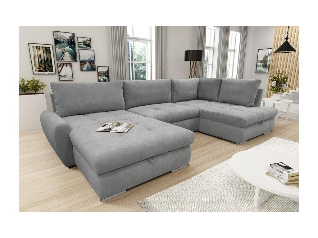 Sedací souprava Calista levá světle šedá