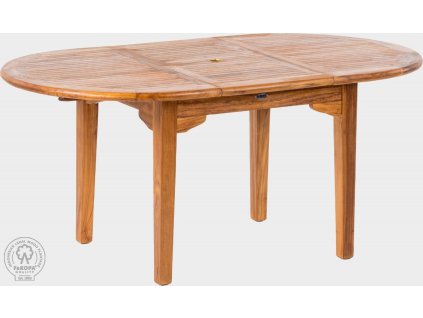 Rozkládací oválný masivní jídelní stůl Alina