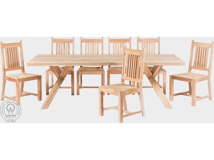 Sezení do zahrady z teakového dřeva Klementina