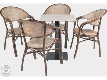 Venkovní set křesla   stůl pro hotely a restaurace Liliana