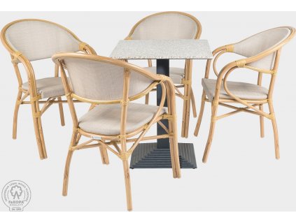 Sezení na terasy 4xkřeslo   stůl Lisa