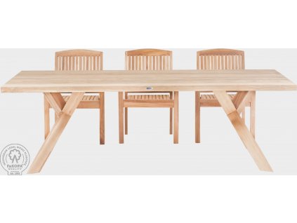 Venkovní stůl z použitého recyklovaného dřeva Venus