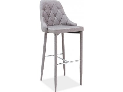 Barová čalouněná židle TRIX H-1 šedá