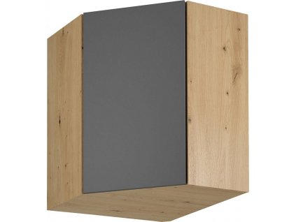 Horní skříňka, dub artisan/šedý mat, LANGEN G60N