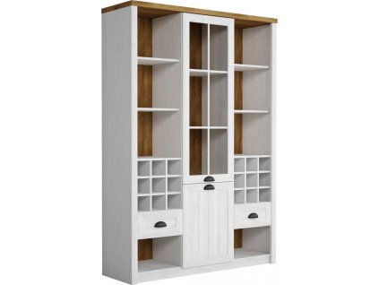 provance biela sosna vitrina w2d2s