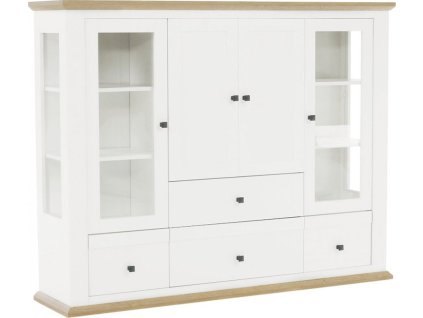 leon mz6 vitrina biela dub hlavna