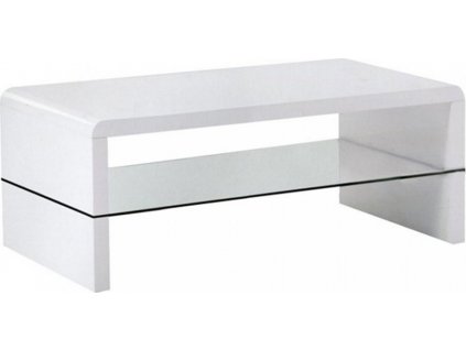Konferenční stolek, bílá extra vysoký lesk HG, HAGY