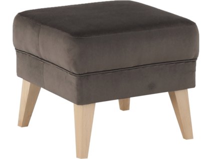 Taburet, taupe-šedohnědá / buk, RODEZA