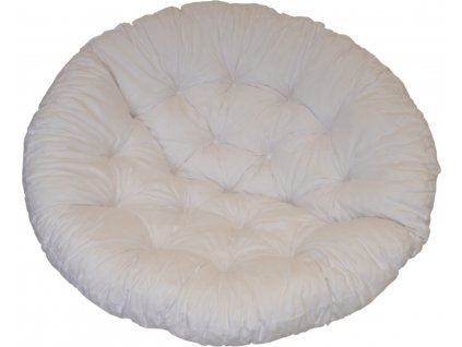 Polstr na křeslo papasan 115 cm bílý