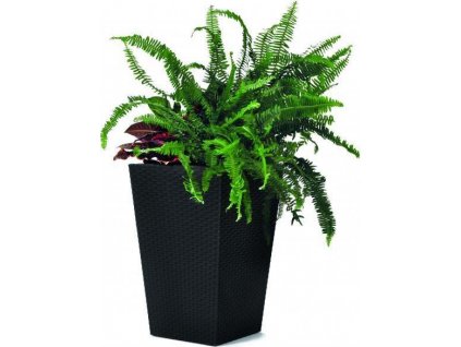 Rattan planter S - grafit