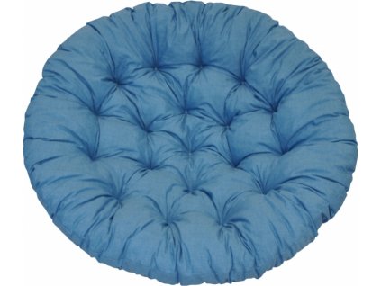Polstr deluxe na křeslo papasan 110 cm - tyrkysový melír