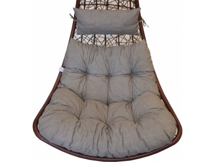 Polstr na houpačku Margarita - látka šedý melír