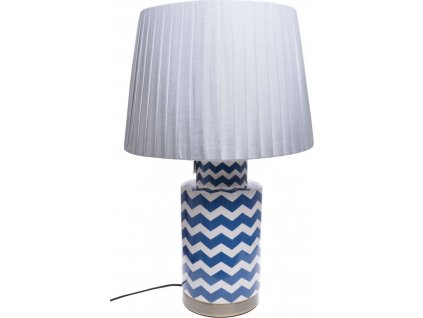 Stolní lampa s modrým dekorem 7622