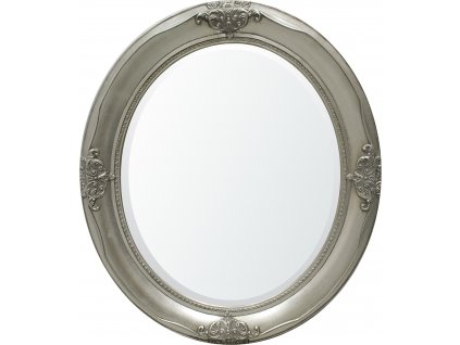 Stříbrné oválné zrcadlo 76 cm 62359