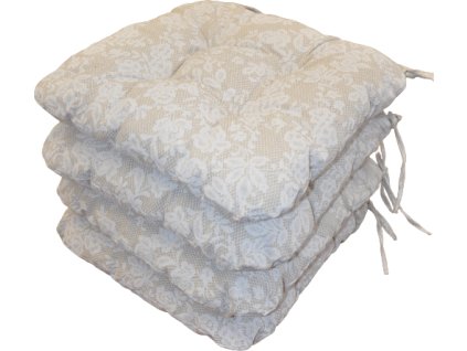 Sedák UNI motiv krajky - set 4 kusy