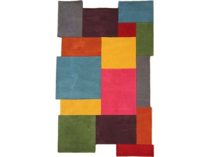 Kusový koberec Abstract Collage Multi (Rozměry koberců 90x150)