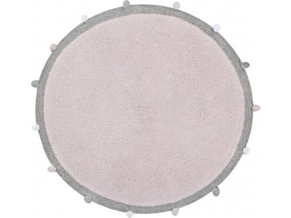 Bio koberec kusový, ručně tkaný Bubbly Soft Pink