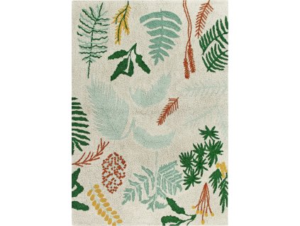 Bio koberec kusový, ručně tkaný Botanic Plants