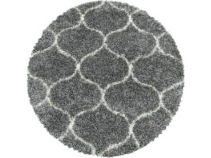 Kusový koberec Salsa Shaggy 3201 grey kruh (Rozměry koberců 80x80 (průměr) kruh)