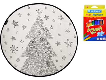 TRHÁK: KOBEREC - OMALOVÁNKY - Nut Cracker (i pod stromeček) (Rozměry koberců 130x130 (průměr) kruh)