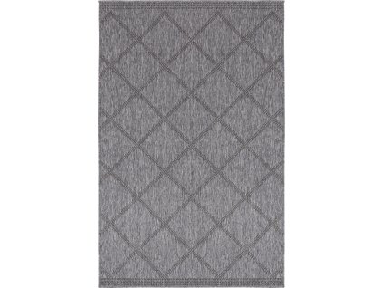 Kusový koberec Twin Supreme 103757 Corsica Black/Anthracite – na ven i na doma (Rozměry koberců 80x150)