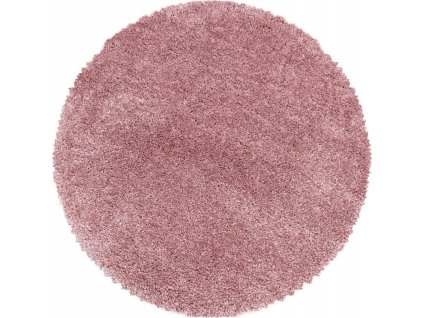Kusový koberec Fluffy Shaggy 3500 rose kruh (Rozměry koberců 80x80 (průměr) kruh)