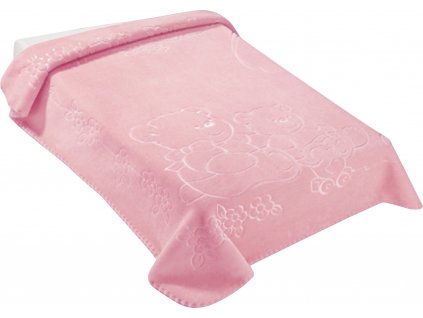 Španělská deka 518 - růžová, 80 x 90 cm