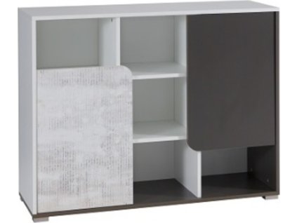 Regál Bruce R5 bílá/grafit/enigma