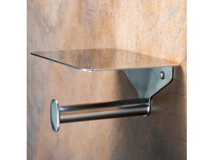 ORGANIC: Držák toaletního papíru s poličkou