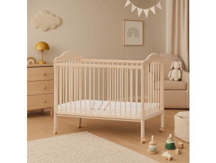 2932 detska postylka s vyndavacimi prickami scarlett alek borovice prirodni eco 120 x 60 cm