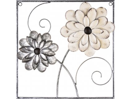 Nástěnná dekorace květiny v rámu 135013