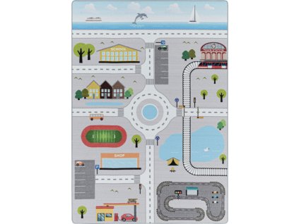 Dětský kusový koberec Play 2902 grey (Rozměry koberců 80x120)