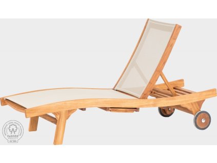 Zahradní teakové lehátko Veronika